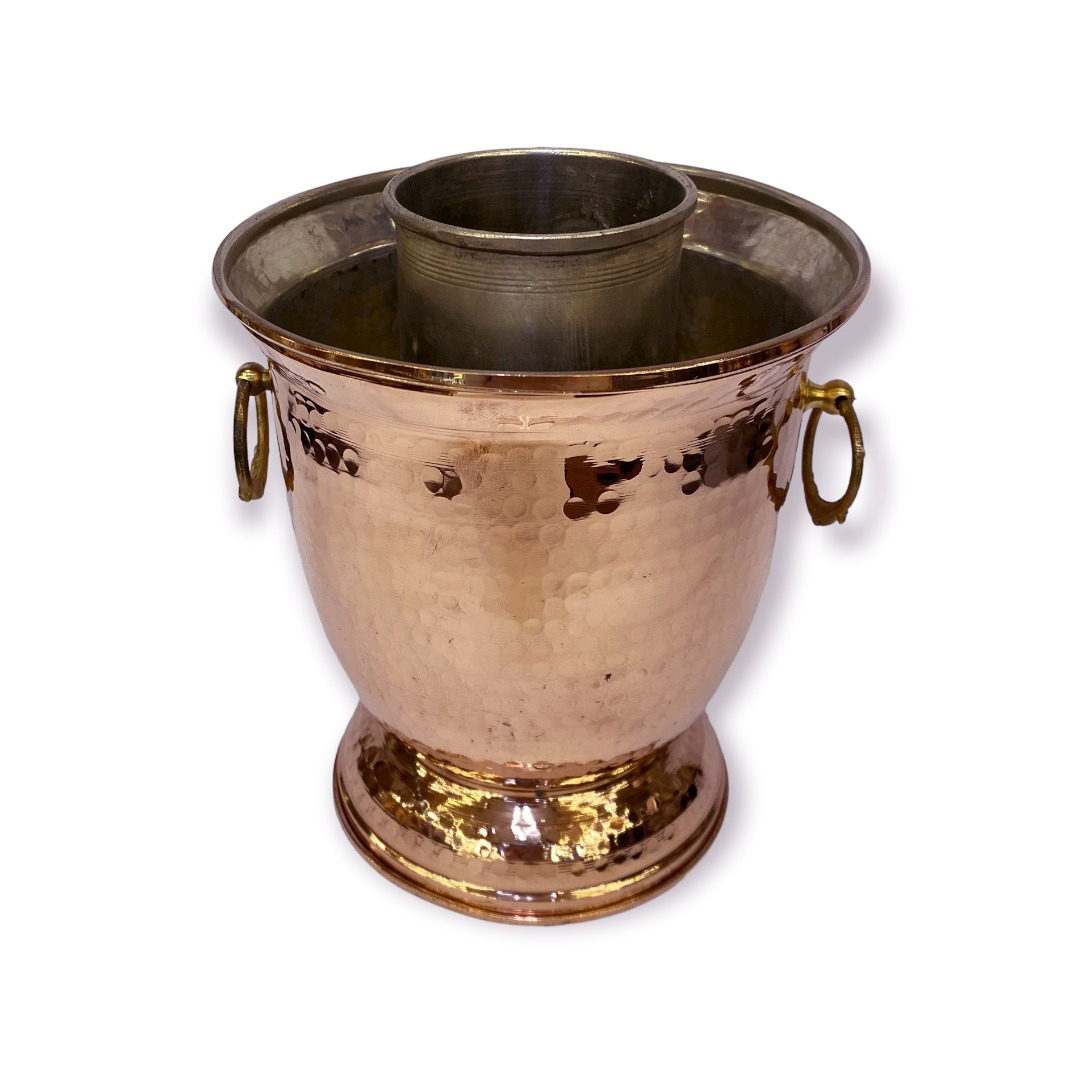 El Dövme Bakır Şişe Soğutucu