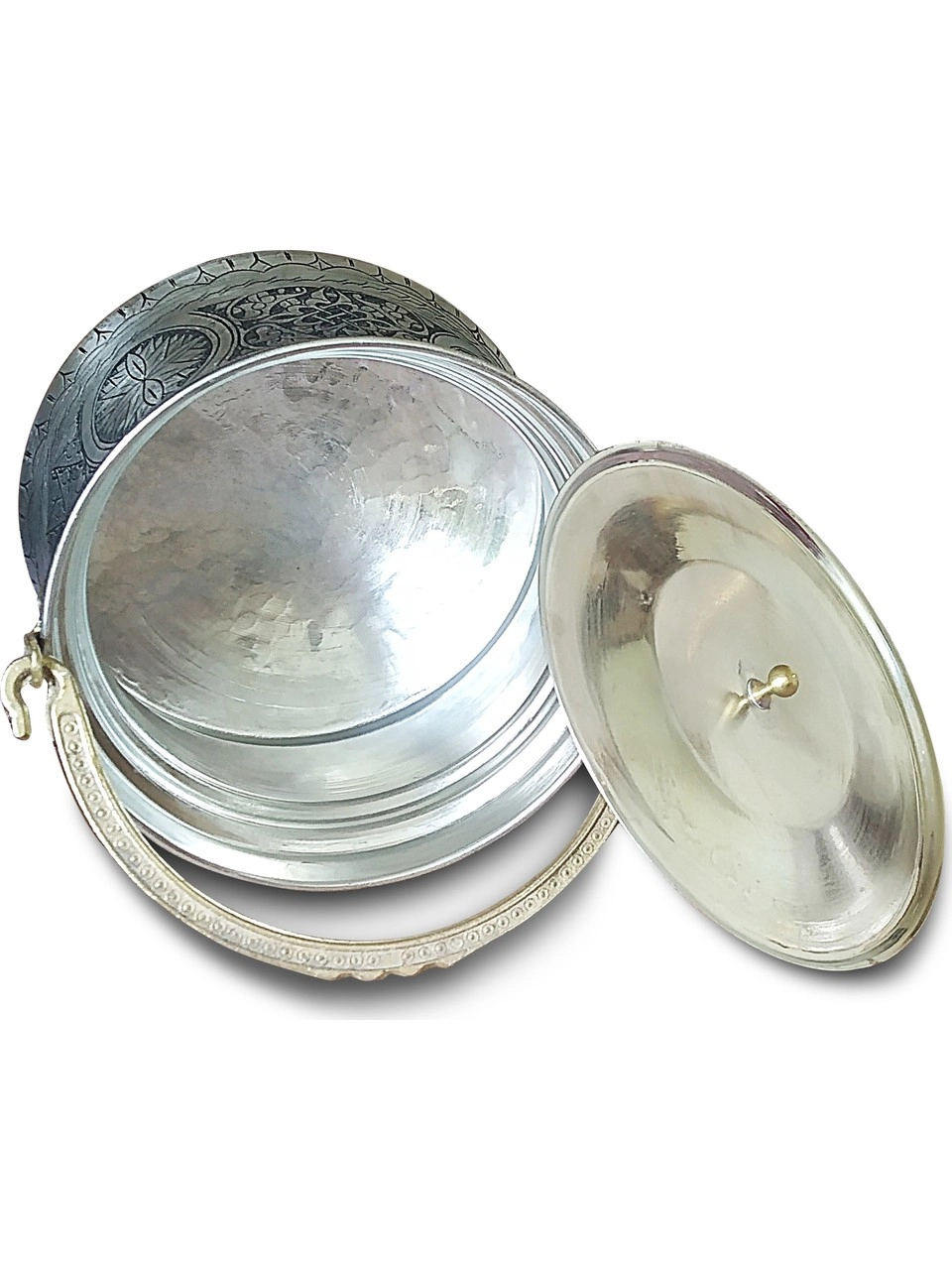 5 Litrelik İşlemeli Eskitme Bakır Bakraç