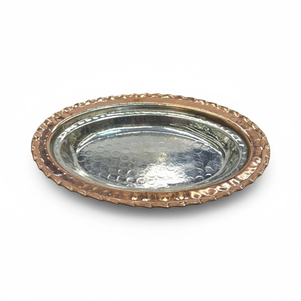 20 cm Dövme Çirtikli Oval Mezelik