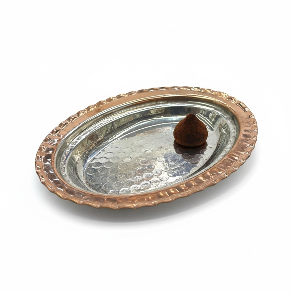 15 cm Dövme Çirtikli Oval Mezelik