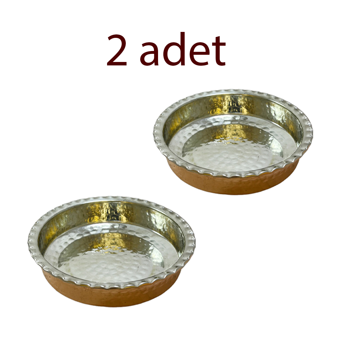 Çirtikli Bakır Kahvaltılık ve Çerezlik 2 Adet