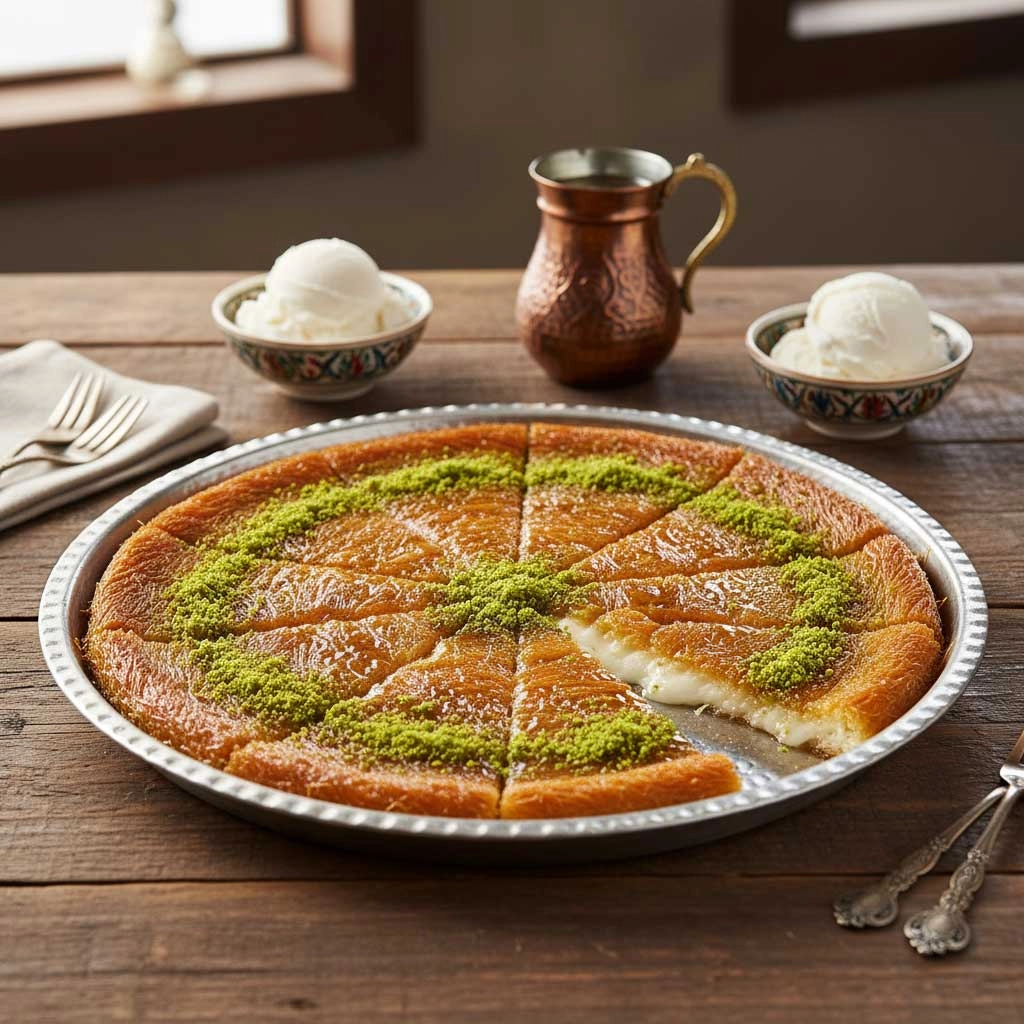 Dövme Bakır Çirtikli Fırın Tepsisi 30 cm