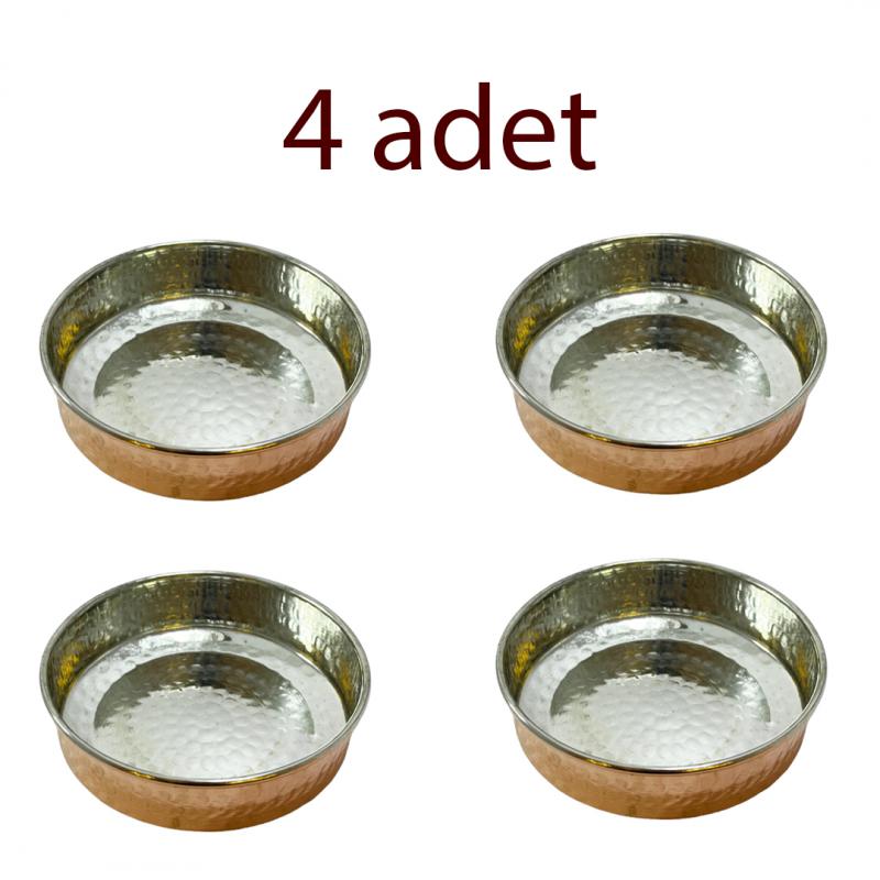 Bakır Kahvaltılık ve Çerezlik 4 Adet