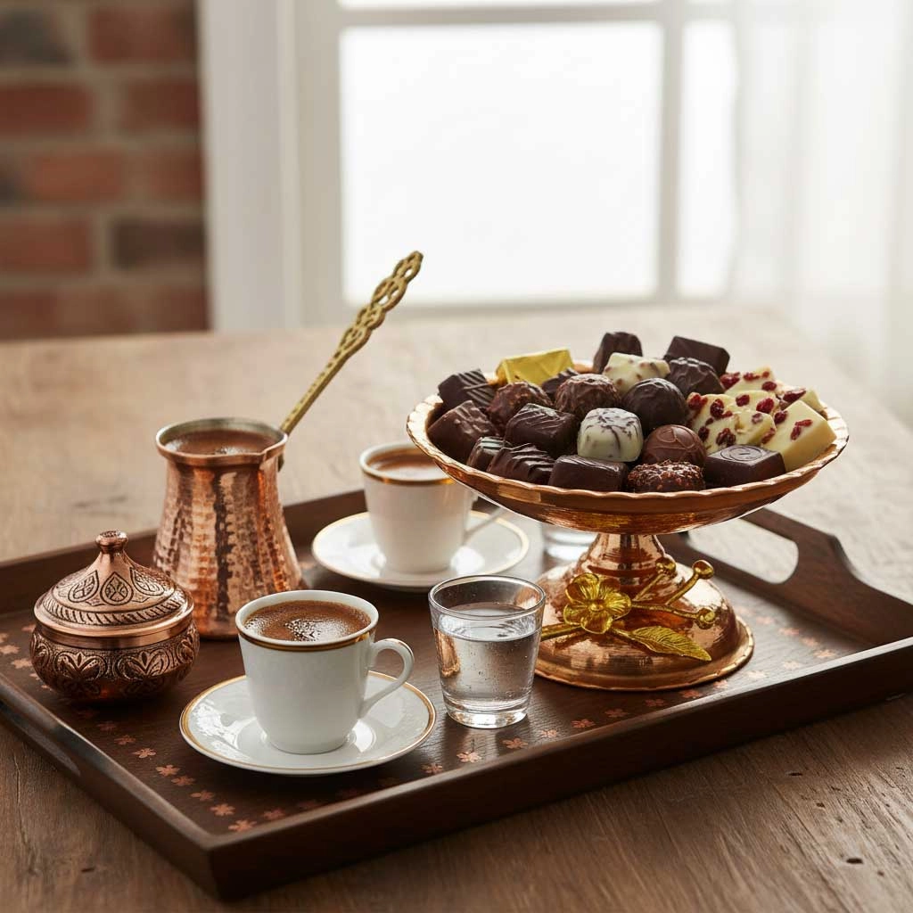 Ayaklı Bakır Şekerlik