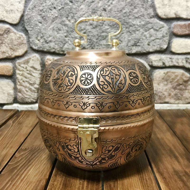 Bakır İşlemeli Ekmeklik, D10105