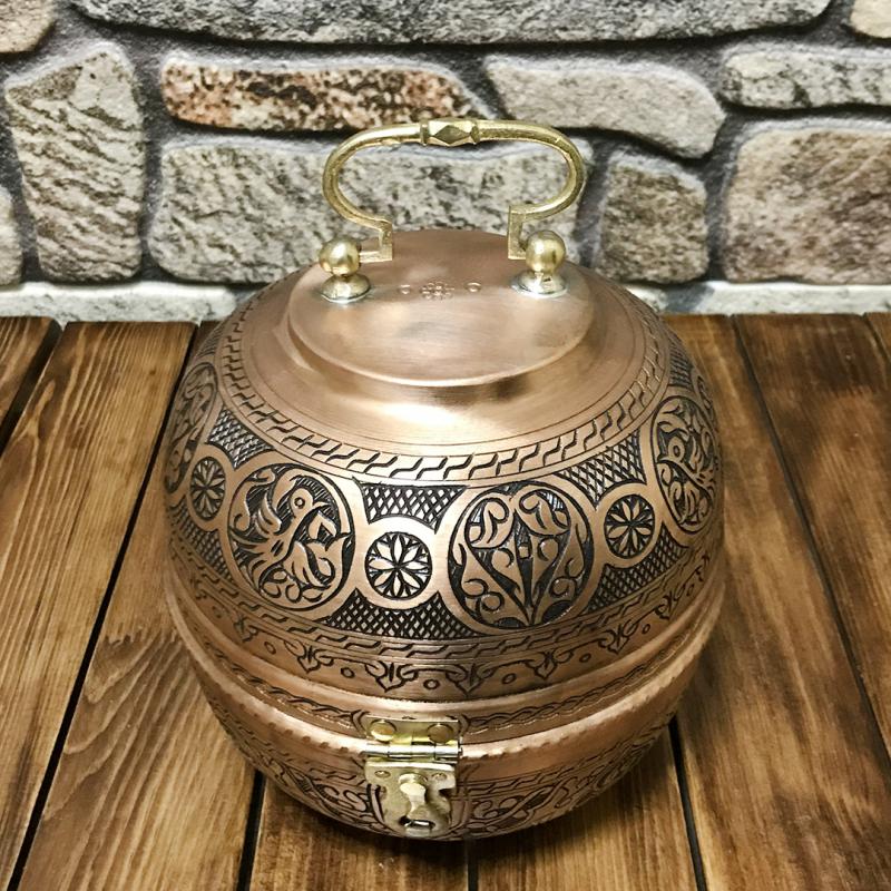 Bakır İşlemeli Ekmeklik, D10105