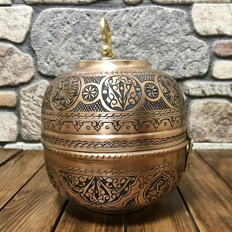 Bakır İşlemeli Ekmeklik, D10105