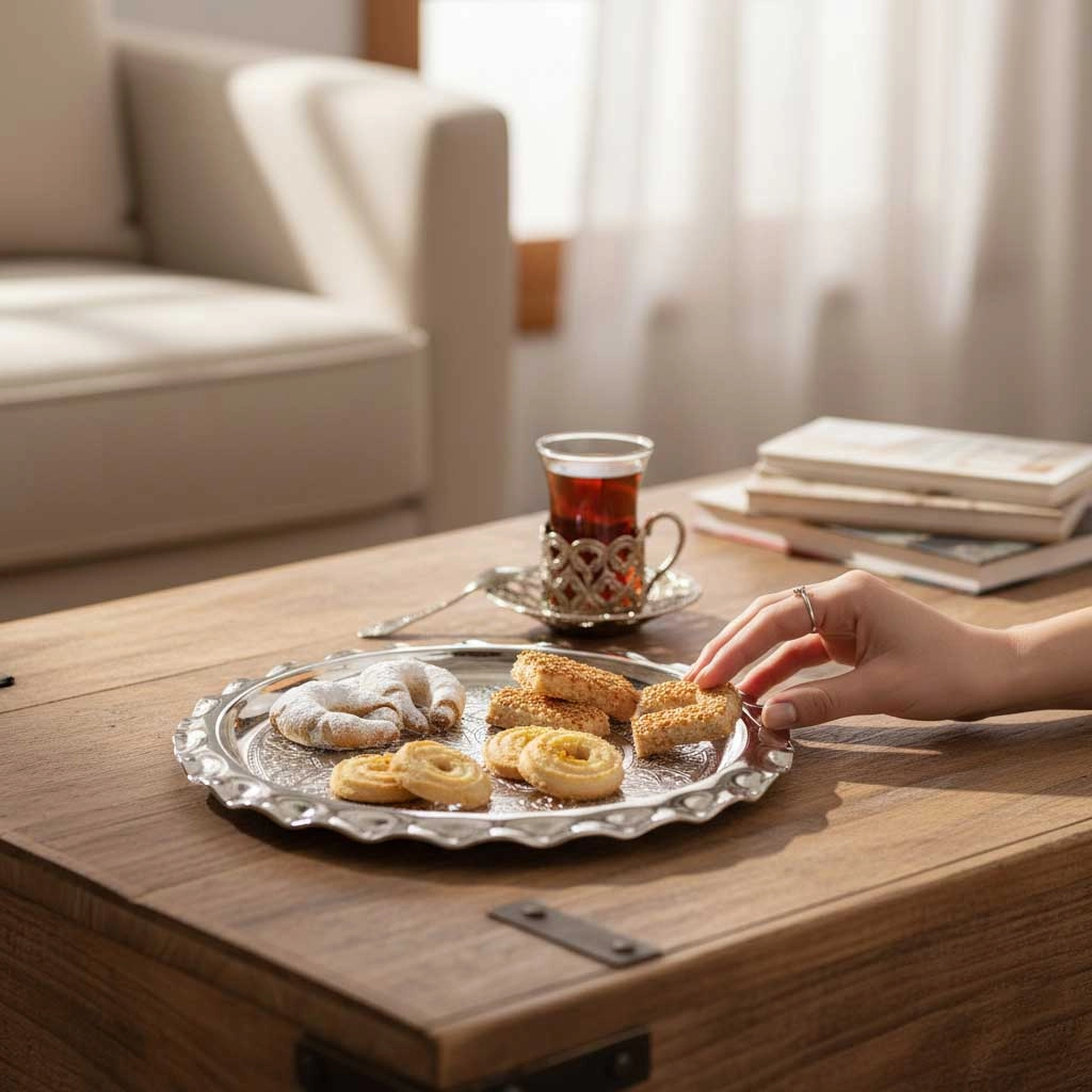 İşlemeli Bakır Ayaklı Pastalık No: 1