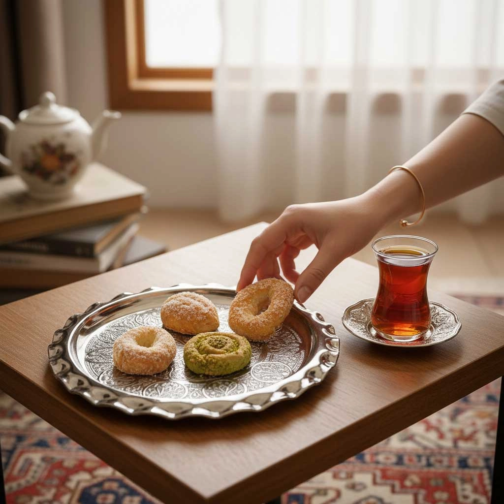 İşlemeli Bakır Ayaklı Pastalık No: 2