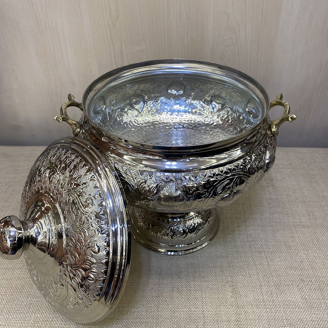 İşlemeli Bakır Çorbalık