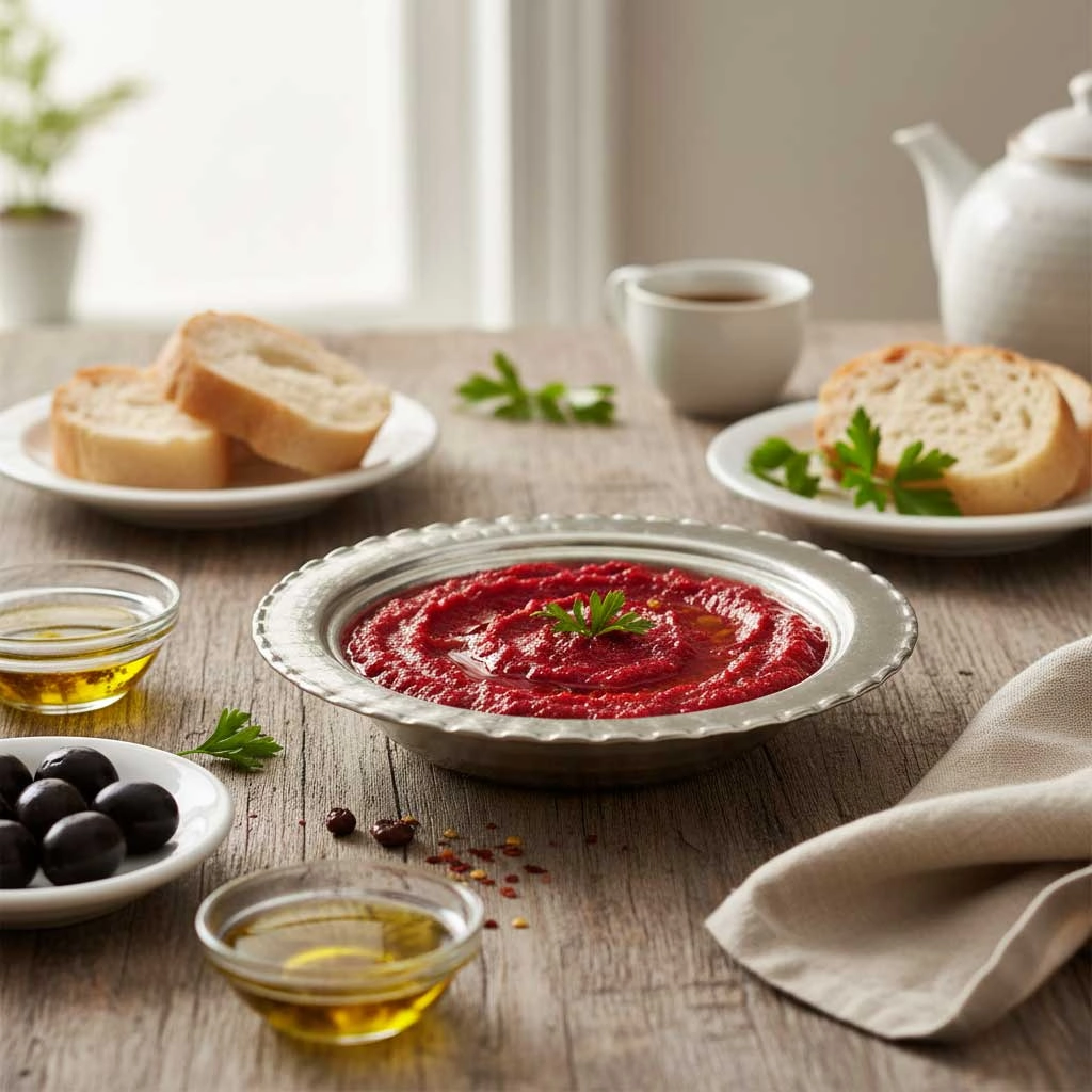 Bakır Kahvaltı ve Meze Tabağı