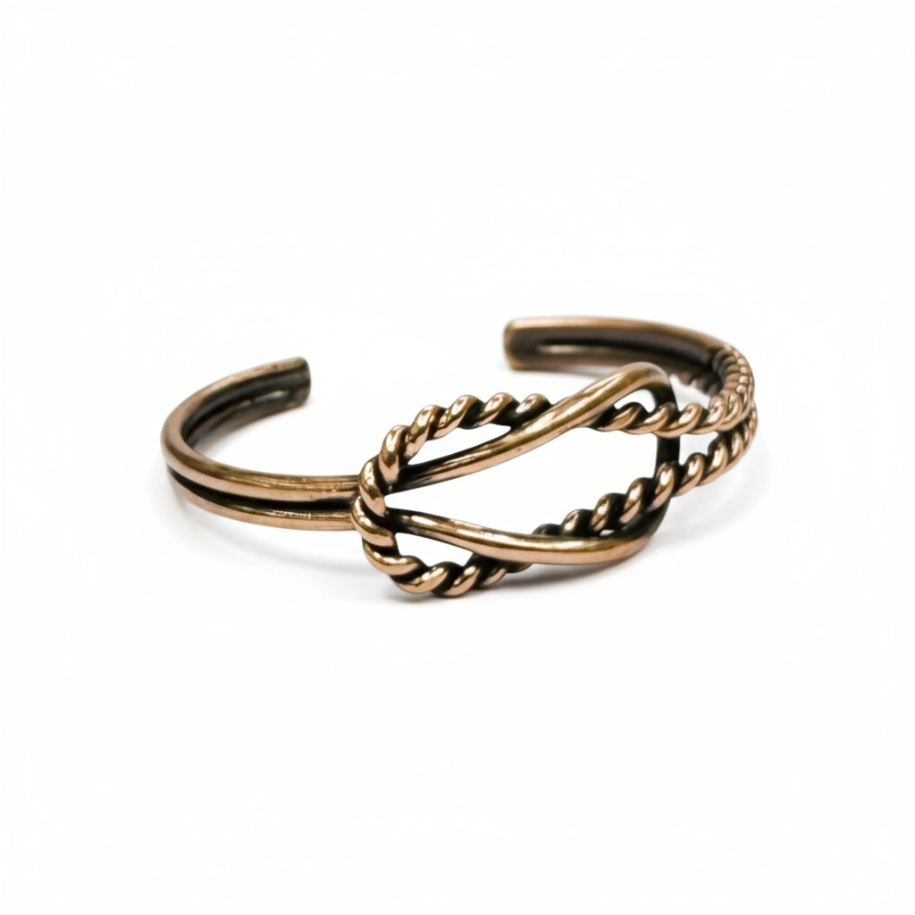 Düğüm Aşk Saf Bakır Bileklik