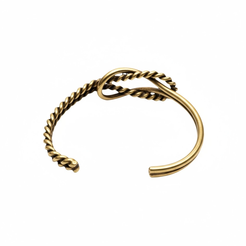 Düğüm Aşk Saf Bakır Bileklik