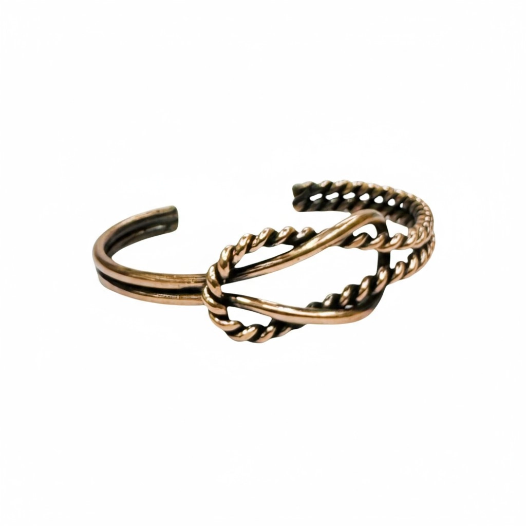 Düğüm Aşk Saf Bakır Bileklik