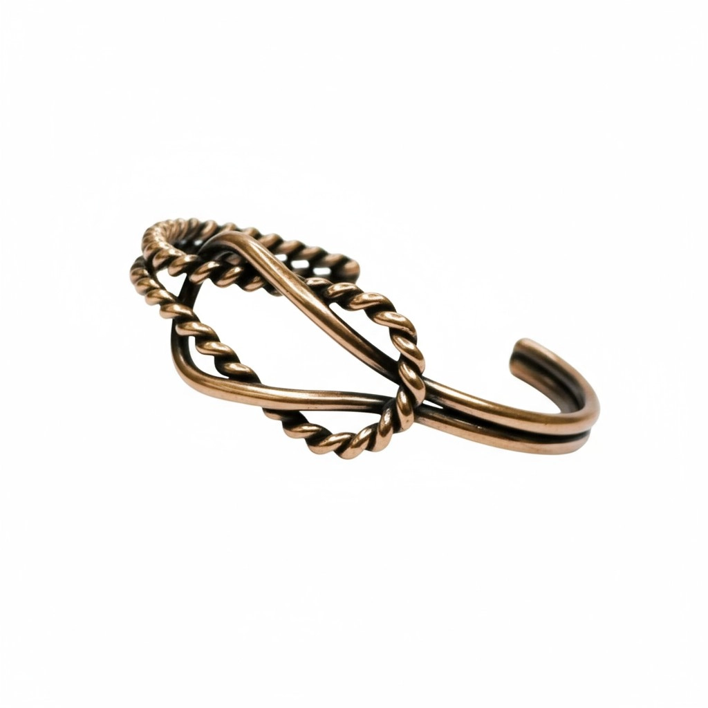 Düğüm Aşk Saf Bakır Bileklik