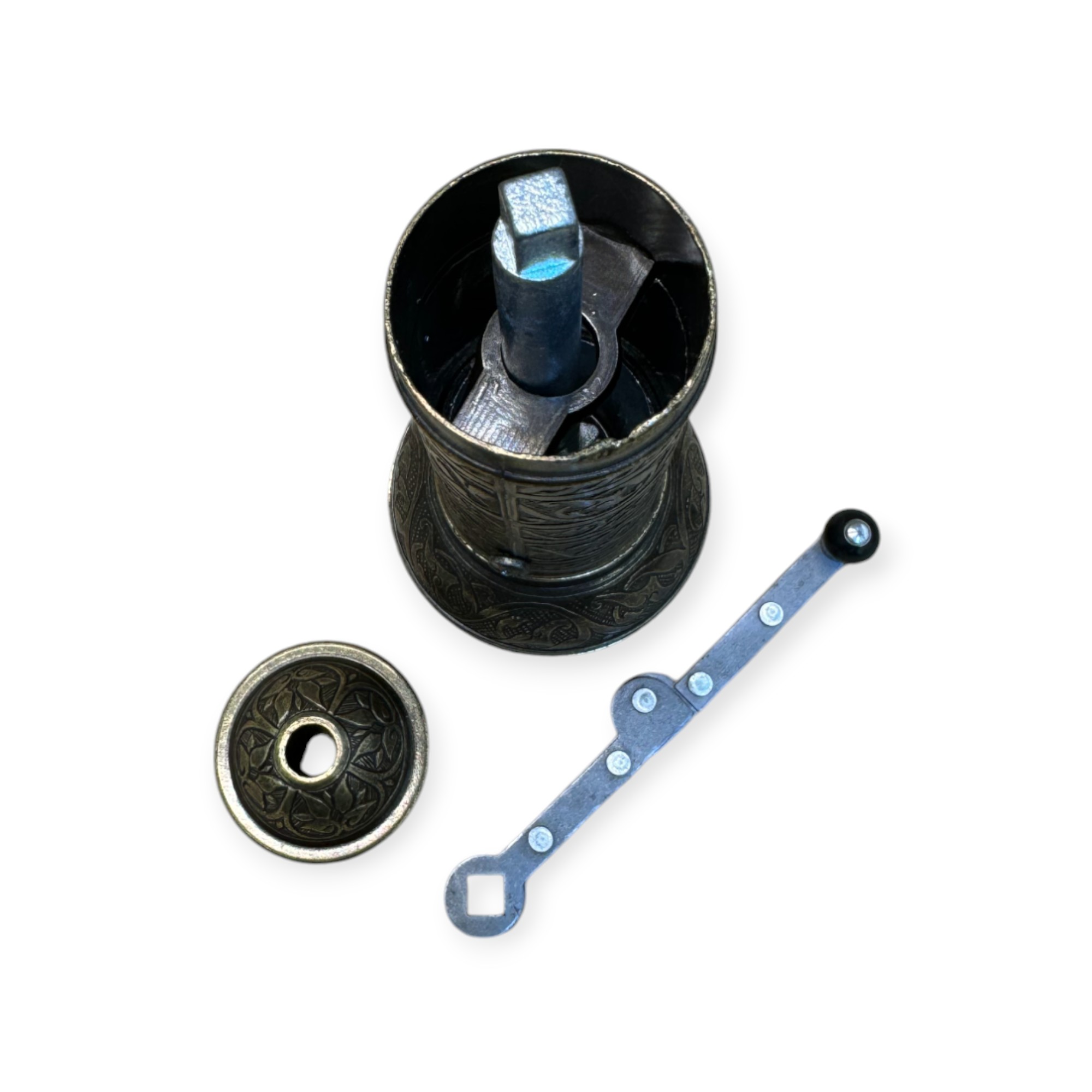 Oksitli Bakır Renk Toplu Kahve Değirmeni