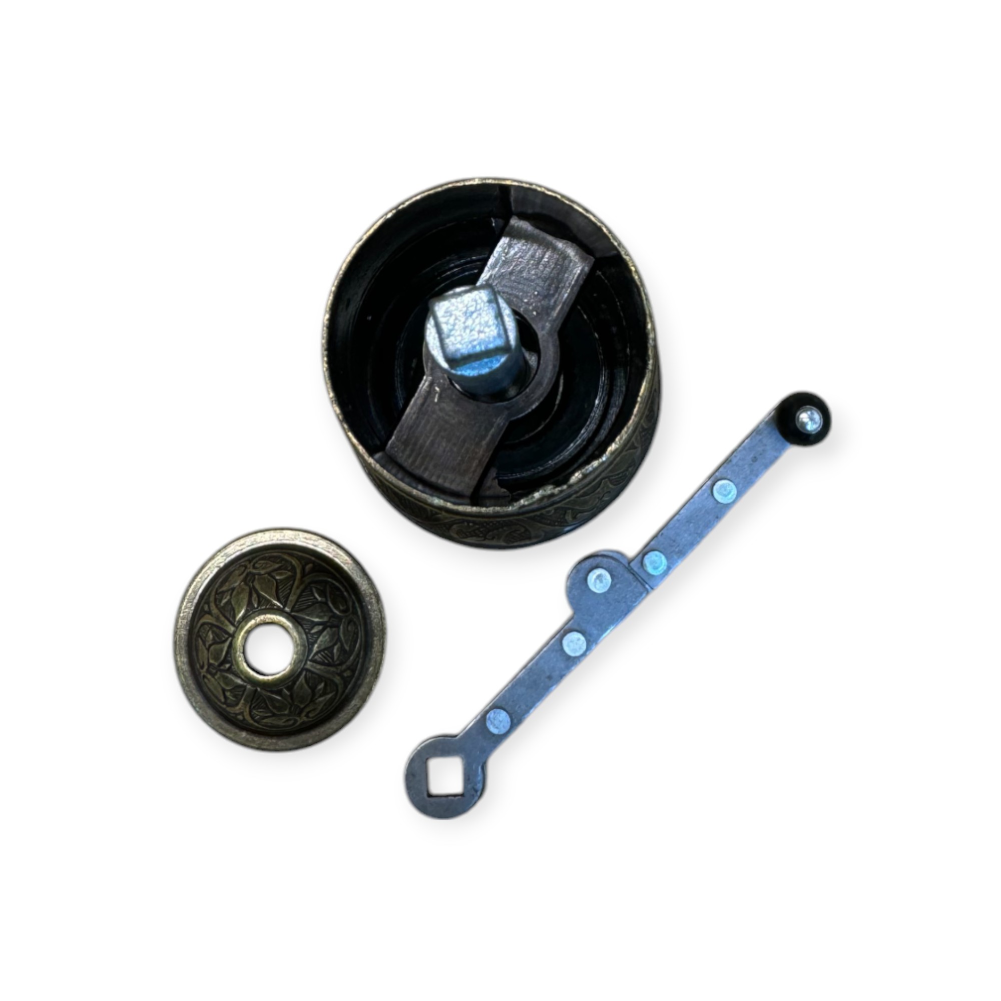 Oksitli Bakır Renk Toplu Kahve Değirmeni