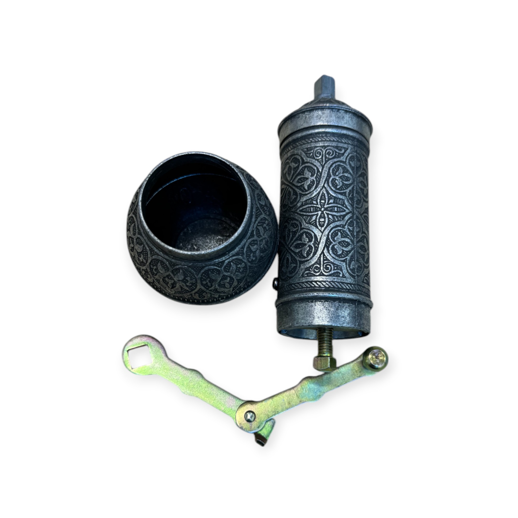 Gümüş Oksit Renk Toplu Kahve Değirmeni