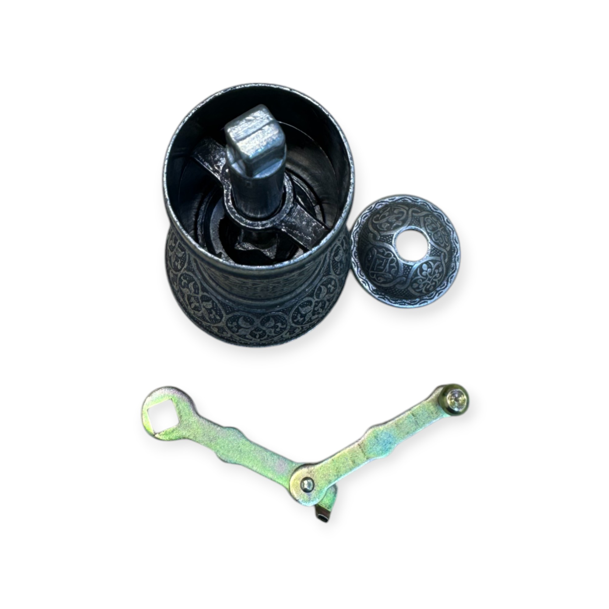 Gümüş Oksit Renk Toplu Kahve Değirmeni