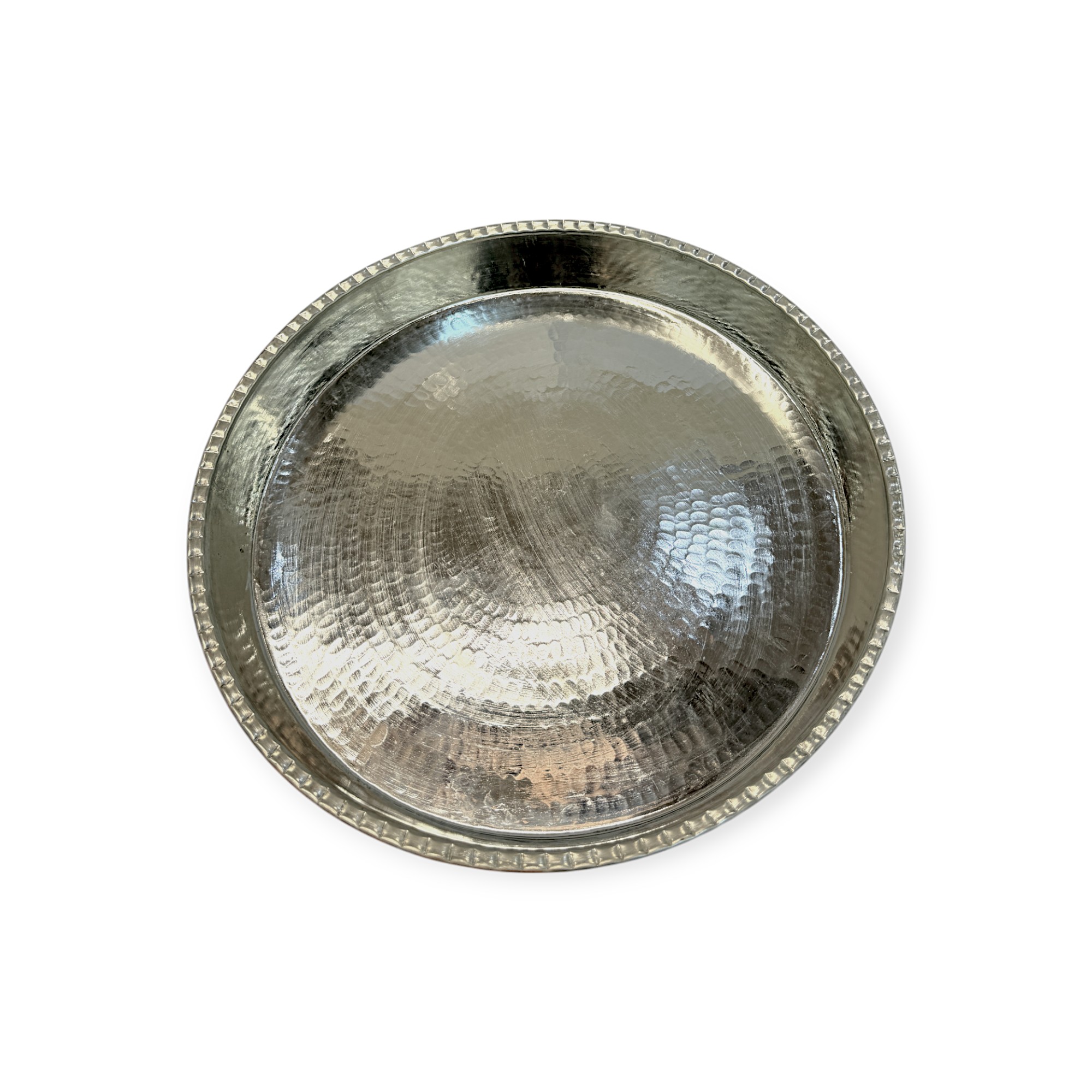 İşlemeli Bakır Fırın Tepsisi 34 cm, Skoç Eskitme