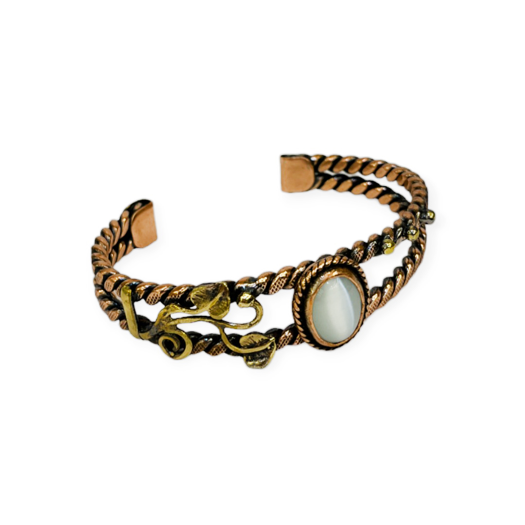 Sedef Taşlı Bakır Bileklik, K6135