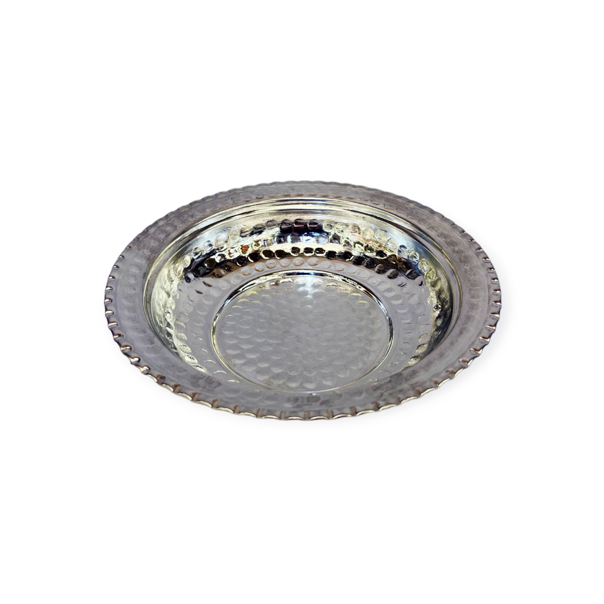 Kalaylı Bakır Yemek Tabağı