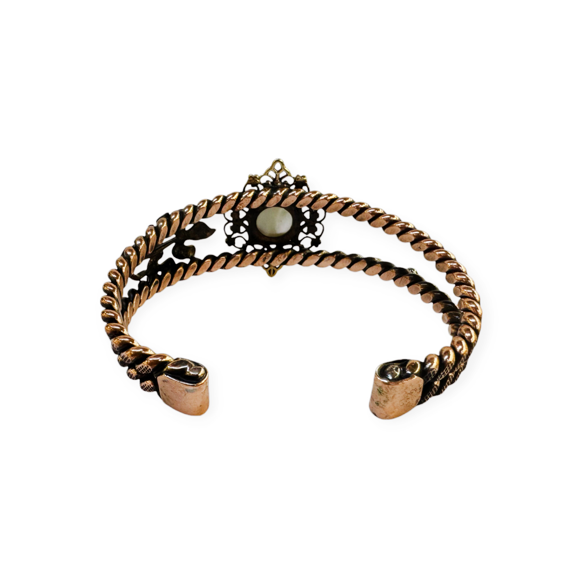 Sedef Taşlı El Yapımı Bakır Bileklik, K6141