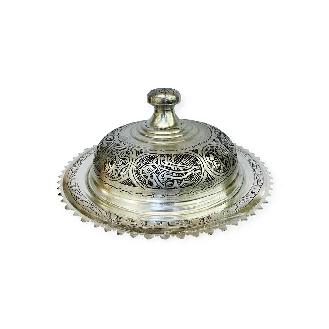 İşlemeli Eskitme Bakır Pilavlık