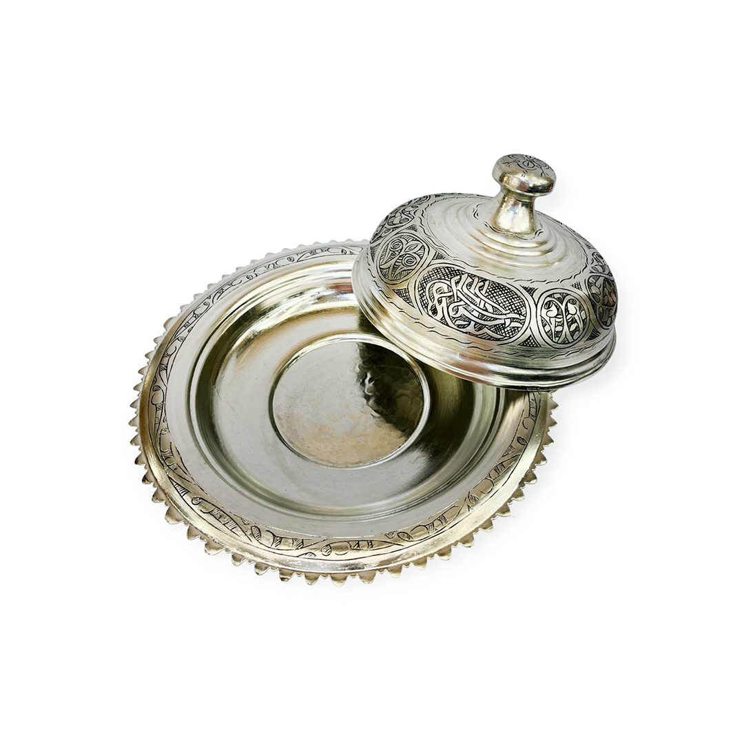 İşlemeli Eskitme Bakır Pilavlık