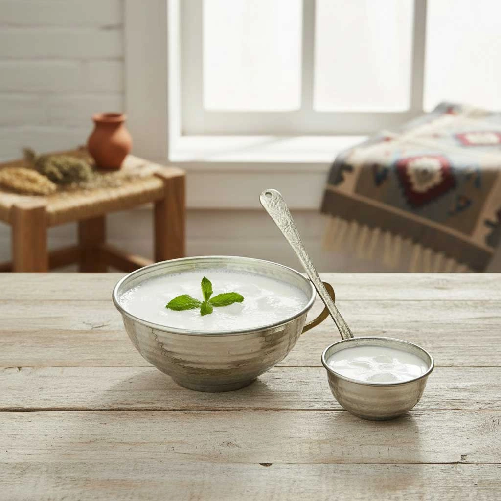 Kalaylı Bakır  Ayran Tası