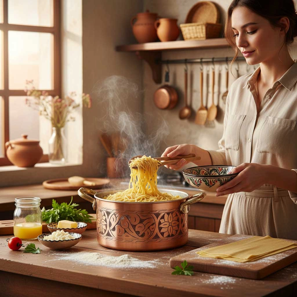 Oyma İşlemeli Dik Tencere No:2