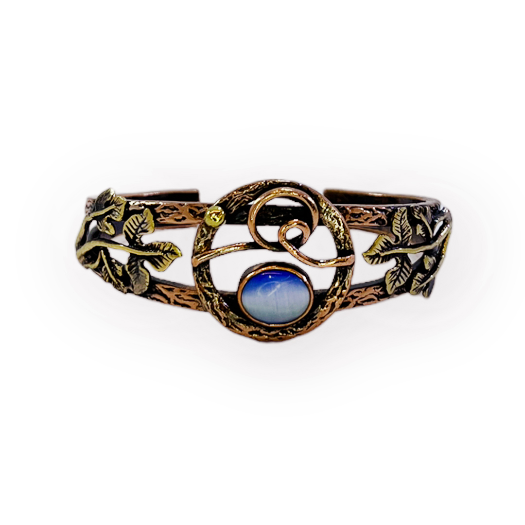 Kedigözü Doğal Taşlı Bakır Bileklik, K6122