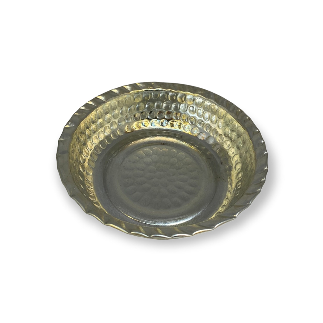 Kalaylı Çirtikli Bakır Çerezlik 4 Adet