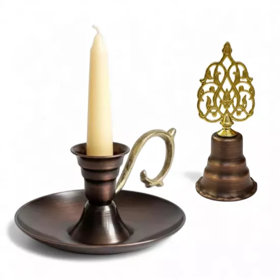 Bakır Mumluk ve Mum Söndürücü, M10233