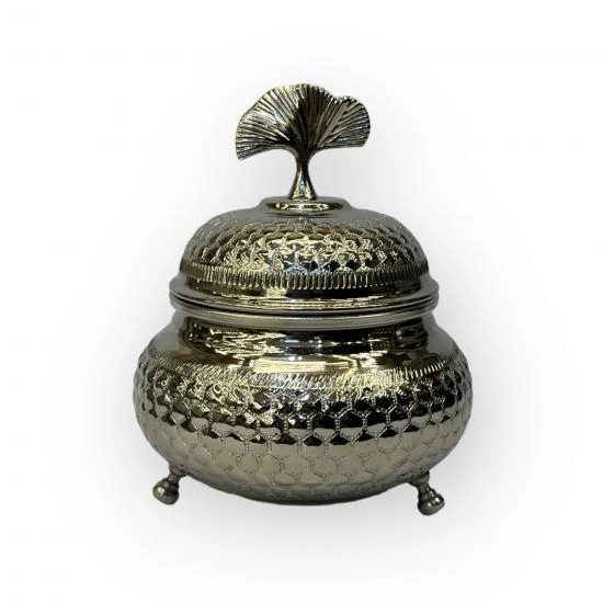 Petek Desenli Tombak Bakır Şekerlik