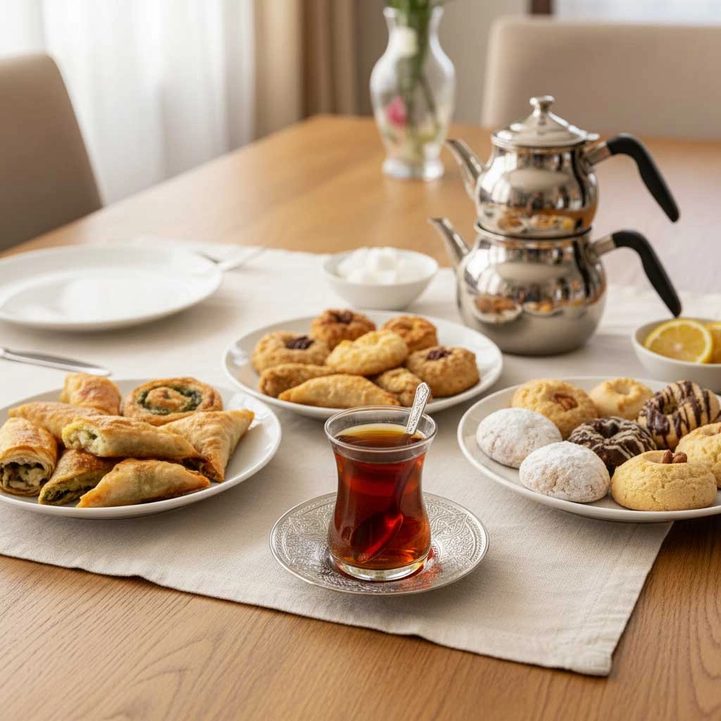 İşlemeli Çay Tabağı