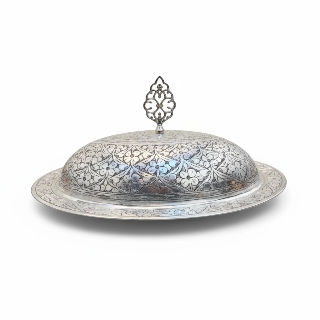 35 cm Ağır İşlemeli Bakır Kayık