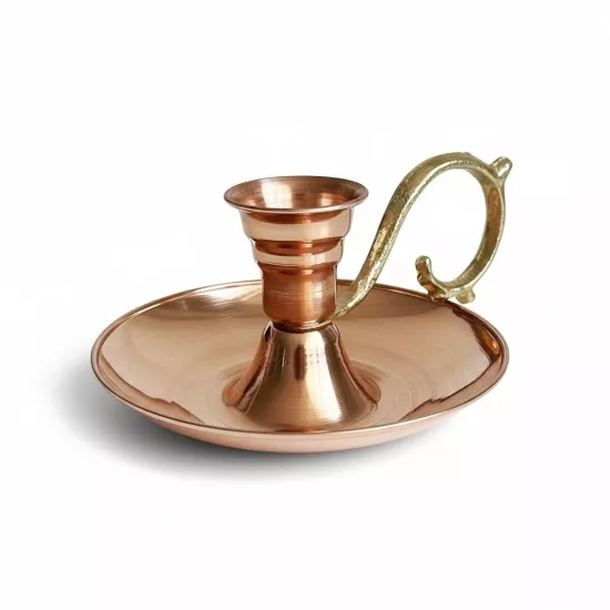 Bakır Mumluk ve Mum Söndürücü,M10231