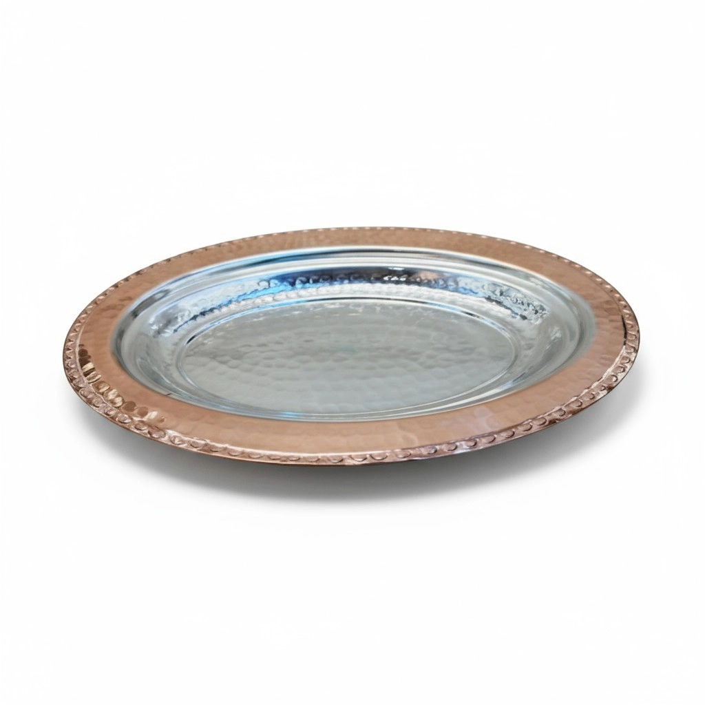 30 cm El Dövme Bakır Kayık Tabak