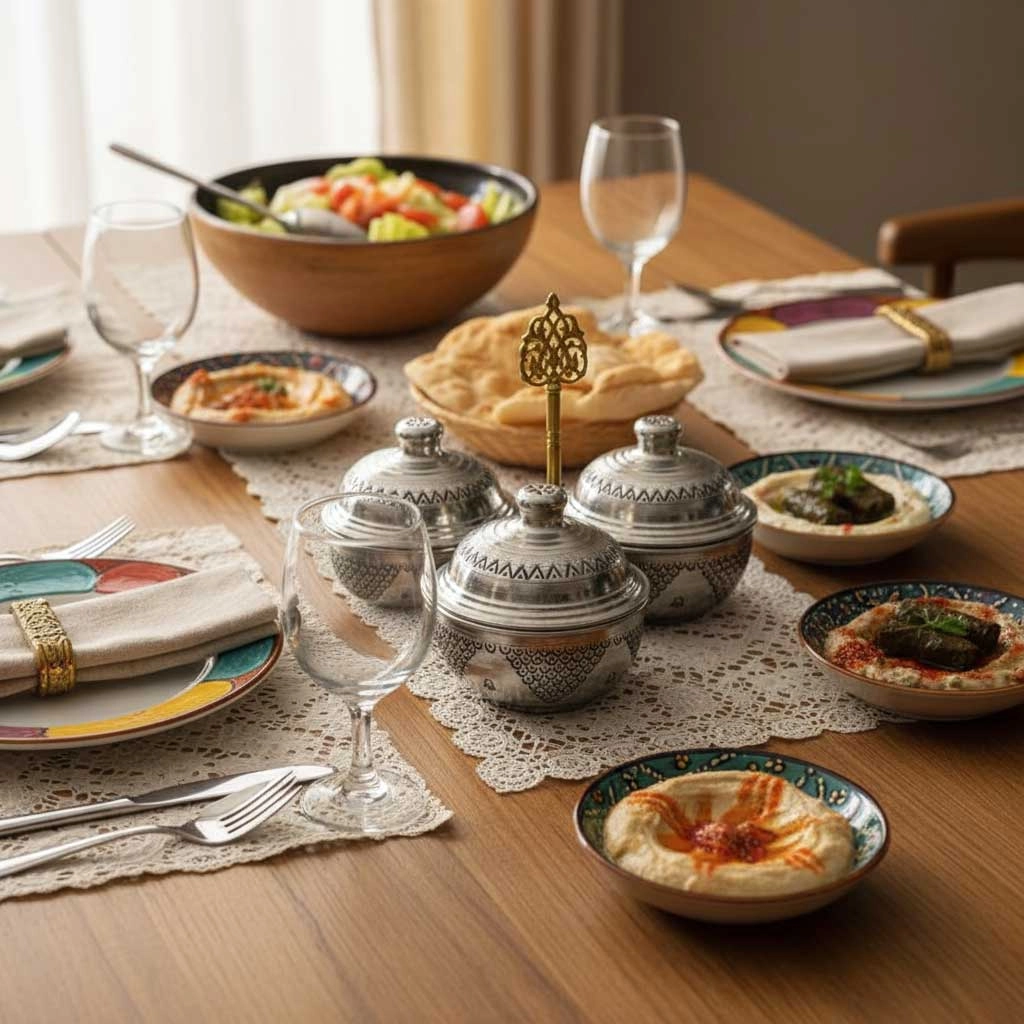 Salkım Desen Kalaylı 3’lü Bakır Baharatlık ve İkramlık