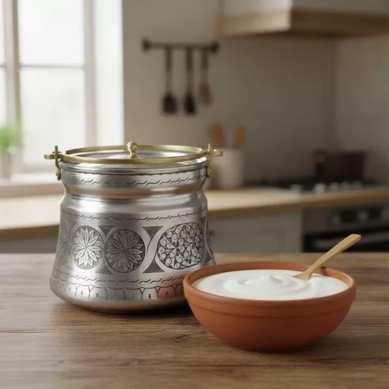 2 Litrelik İşlemeli Eskitme Bakır Bakraç (EFMR-1304-4)