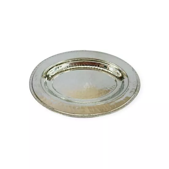 25 cm Dövme Bakır Kayık Tabak  (EFMR-2369-6)