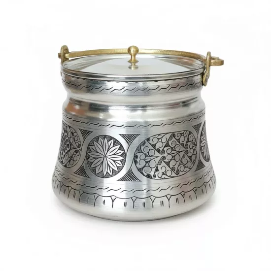 3 Litrelik İşlemeli Eskitme Bakır Bakraç (EFMR-1305-4)