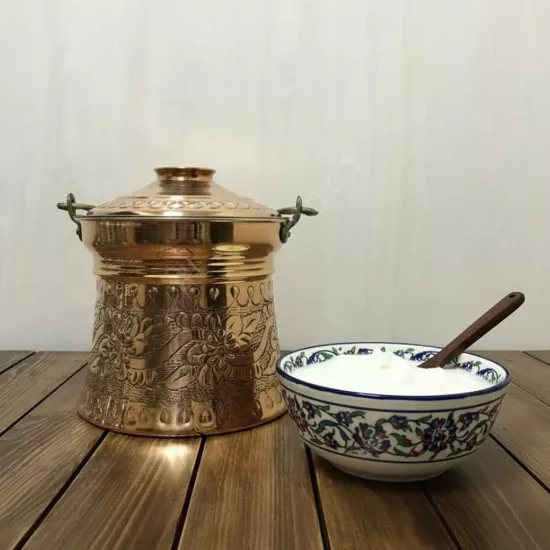 Zımba Nakışlı Bakır Bakraç 3 Litre (EFMR-1311-1)