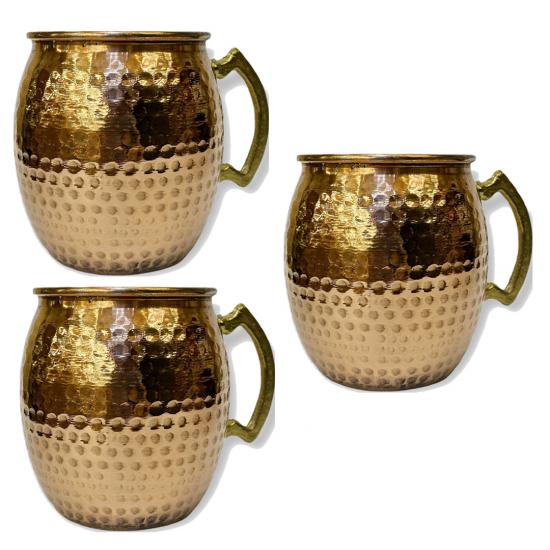 3 Adet Bakır Moscow Mule Bardak (EFMR-2232-13)