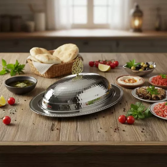 30 cm Dövme Bakır Kayık Sahan (EFMR-2310-2)