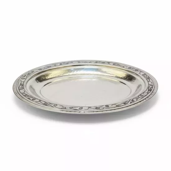 35 cm İşlemeli Bakır Kayık Tabak, İşlemeli Bakır İskender Tabağı (EFMR-2357-4)