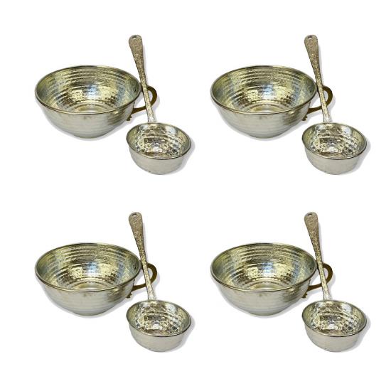 4 Adet Kalaylı Bakır Ayran Tası (EFMR-1102-44)