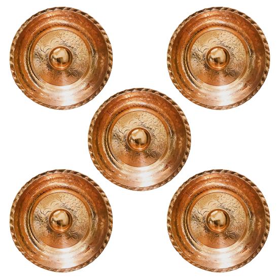 5 Adet Bakır Hamam Tası(EFMR-3503-15)
