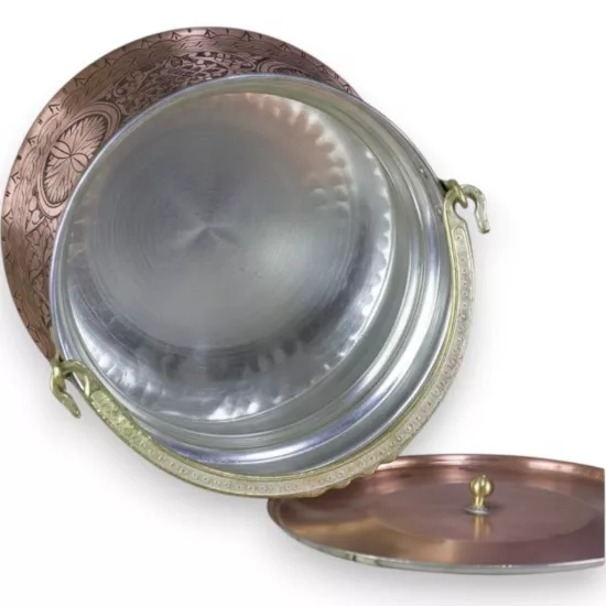 İşlemeli Eskitme Bakır Bakraç (EFMR-1306-5)